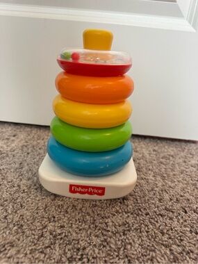 Fisher-Price Rainbow Stacking Rings Toy - Multi-Color